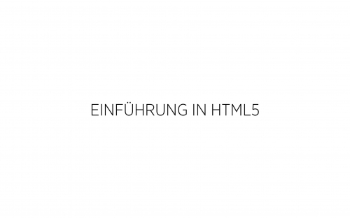 02 HTML - Einführung 1